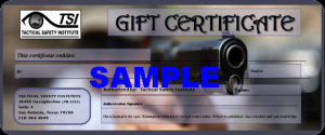 Tactical Safety Institute Gift Certificate